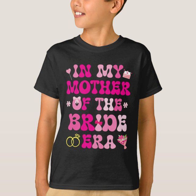 T-shirt Coeurs Fleurs Mariage Mariage Dans Ma Mère De (Devant)