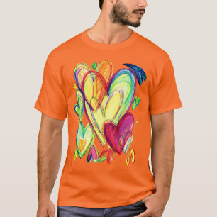 T-shirt Coeurs guérisseurs d'amour Chemise d'art inspirati