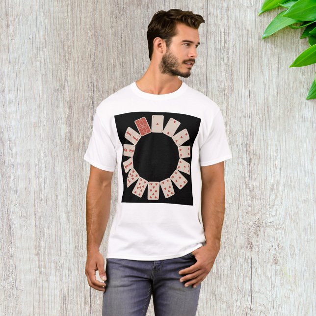 T-shirt Coeurs Jouer aux cartes Cercle (Créateur téléchargé)