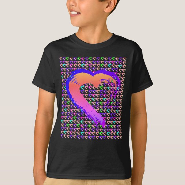 T-shirt Coeurs lumineux (Devant)