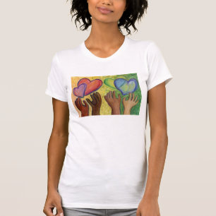 T-shirt Coeurs & Mains Aimer Diversité Art Chemises person