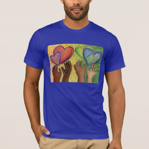 T-shirt Coeurs & Mains Aimer Diversité Art Chemises person