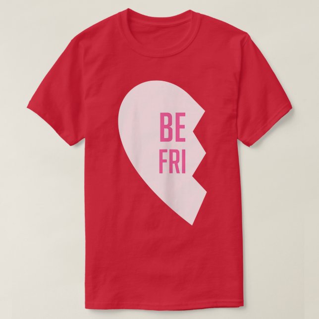 T-shirt Coeurs Meilleur Ami T s Correspondant Bff tenues T (Design devant)