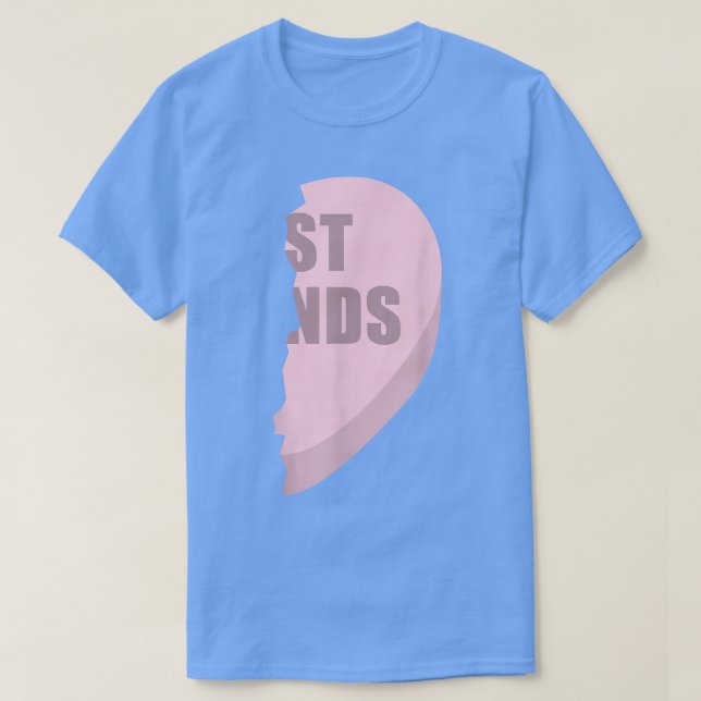T-shirt Coeurs Meilleur Ami T s Correspondant Bff tenues T (Design devant)