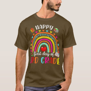 T-shirt Coeurs mignons Joyeux Enseignant du premier jour 3