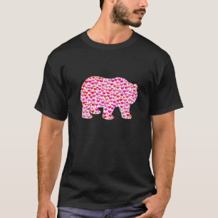 T-shirt Coeurs mignons Panda Ours drôle Animaux Amoureux V