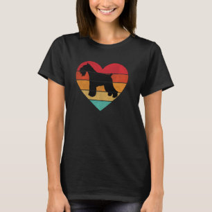T-shirt Coeurs mignons Schnauzer Chien Chien Chiot Ado fil