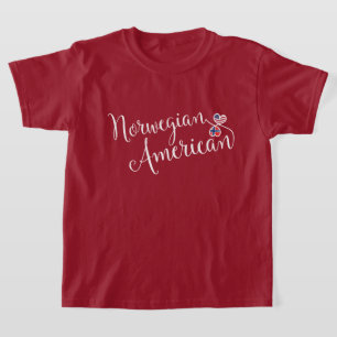 T-shirt Coeurs norvégiens et américains
