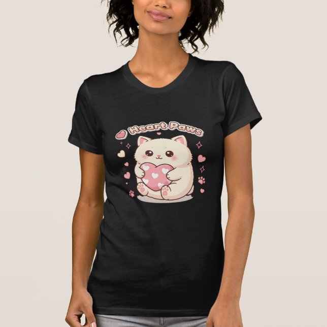 T-shirt Cœurs Pattes (Devant)