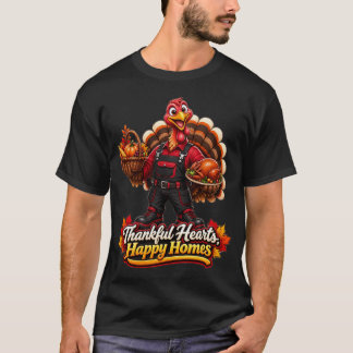 T-SHIRT CŒURS RECONNAISSANTS, FOYERS HEUREUX