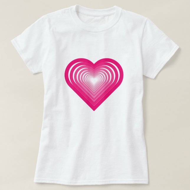 T-shirt Coeurs roses (Design devant)
