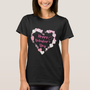 T-shirt Coeurs roses de la Glitterie Heureuse Sainte-Valen