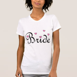 T-shirt Coeurs roses de mariée