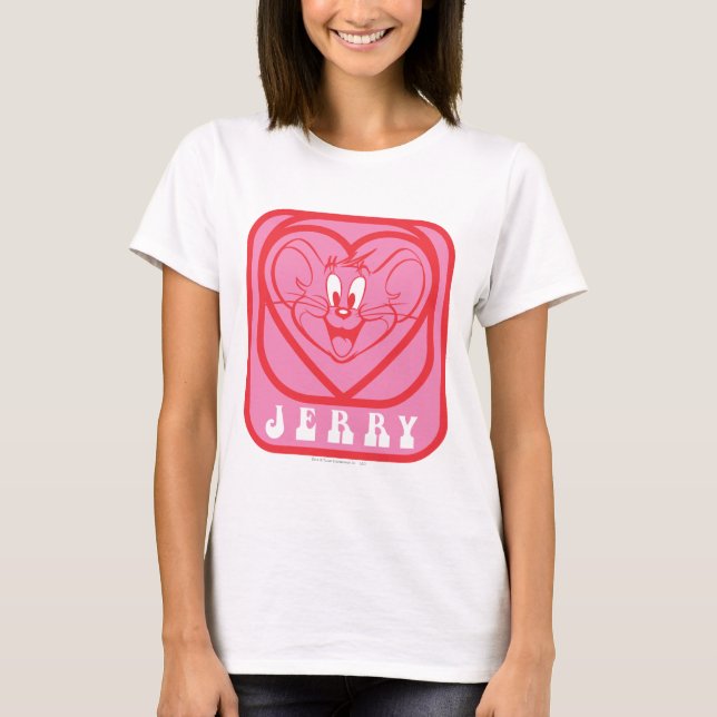 T-shirt Coeurs roses Jerry (Devant)
