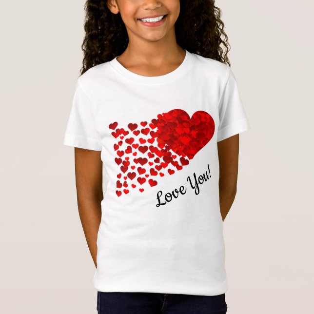 T-Shirt Cœurs rouges (Devant)
