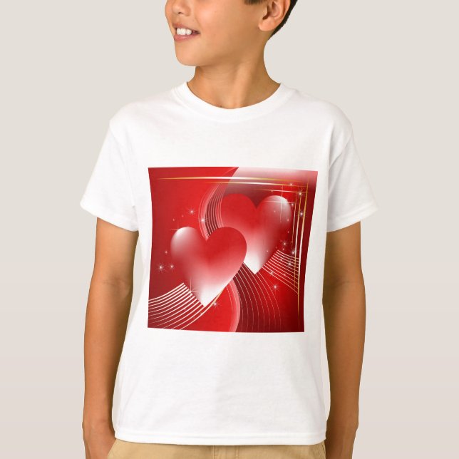 T-shirt Coeurs rouges (Devant)