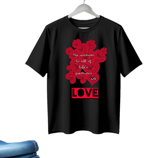 T-shirt Cœurs rouges (Créateur téléchargé)