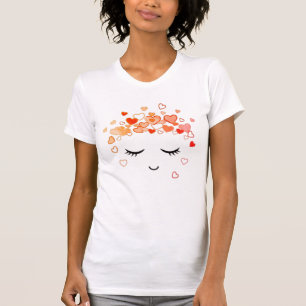 T-shirt Cœurs rougissants