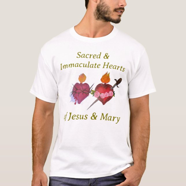T-shirt Cœurs sacrés et immaculés (Devant)
