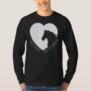 T-shirt Coeurs Sauvages Cheval Équitation