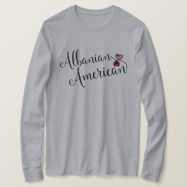 T-shirt Coeurs serrés albanais (Design devant)