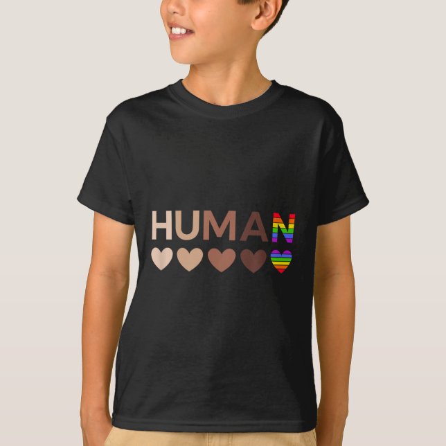 T-shirt Coeurs Tout Compris Pour La Justice Raciale Blm &a (Devant)
