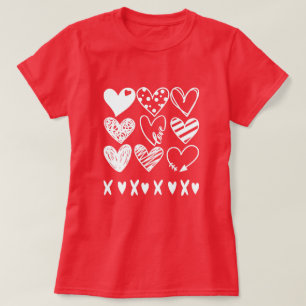 T-shirt Coeurs XOXO Valentine's Day Femme Cadeau