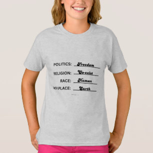 T-SHIRT COEXISTE CHEMISE POUR LES ENFANTS