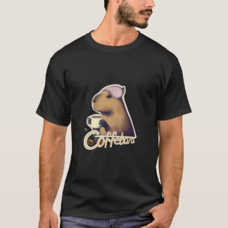 T-shirt Coffebara Capybara appréciant une tasse de café