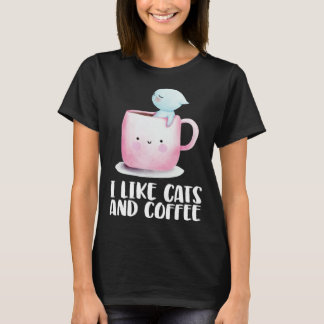 T-shirt Coffee and cats Cat mug Chilling cat