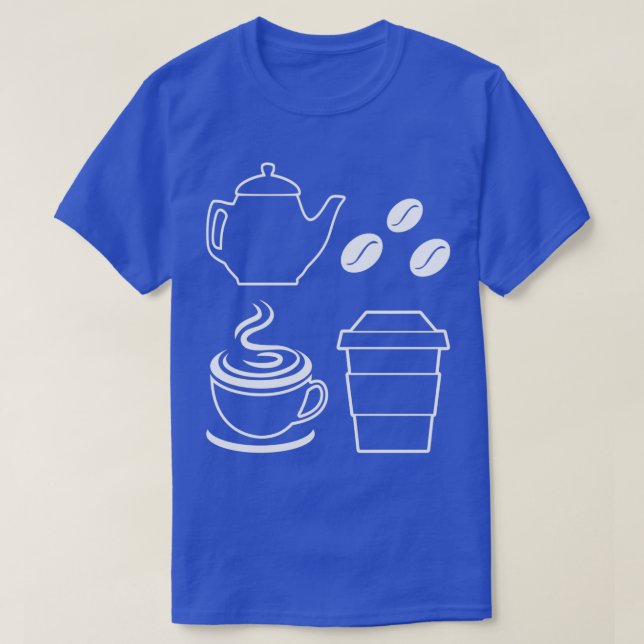 T-shirt Coffee Beans Coffee Elements Coffee Lover Graphism (Design devant)