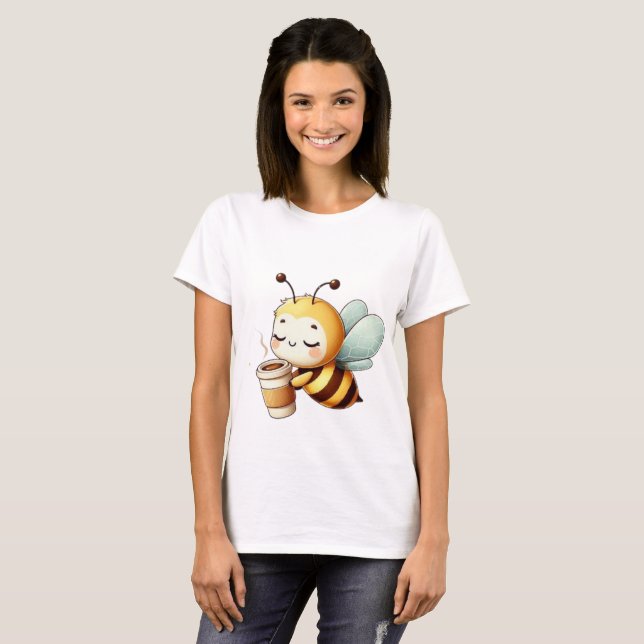 T-shirt Coffee Bee – Morning Energy Mode (Devant entier)