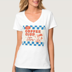 T-shirt Coffee Club ambiance 50s – Adorable amateur de caf