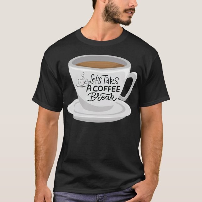 T-shirt Coffee  cool chocolate lab  (Devant)