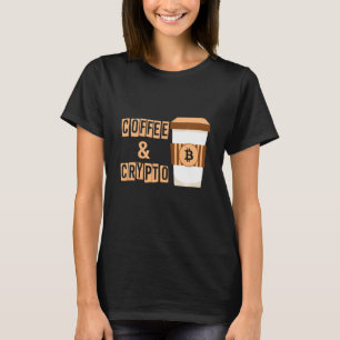T-shirt Coffee Crypto pièce Cryptomonnaie Argent Blockchai