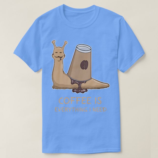 T-shirt Coffee Cup Agate Snail Shell Pet Animal Funny Appa (Design devant)