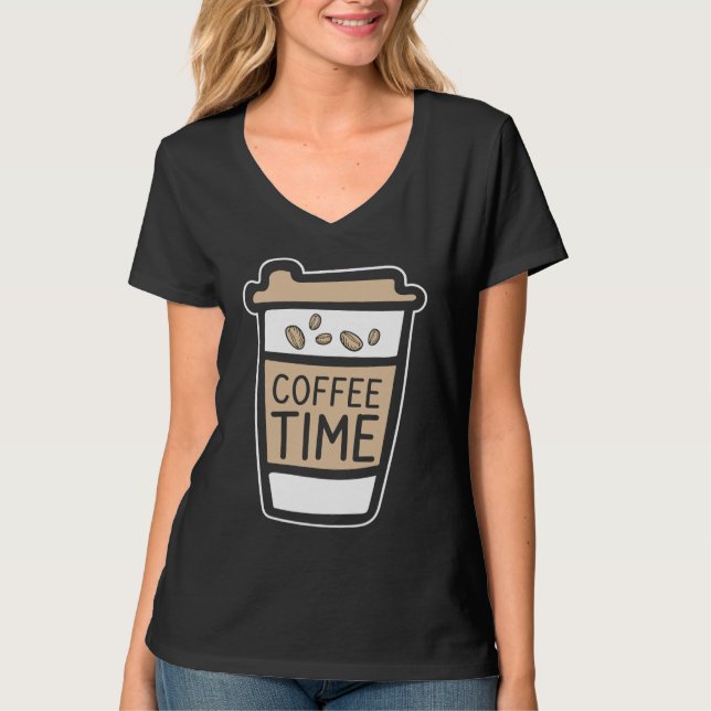 T-shirt Coffee  Espresso Barista Cappuccino Grandpa (Devant)