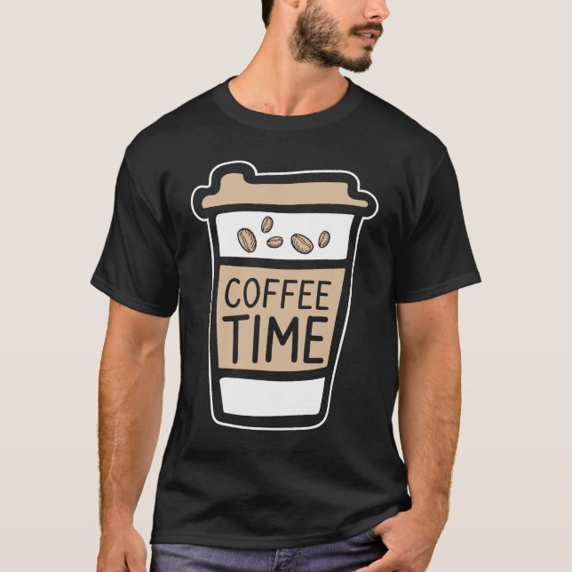 T-shirt Coffee  Espresso Barista Cappuccino Grandpa (Devant)