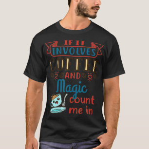 T-shirt Coffee et Magic Cute Magicien Show Interprète 