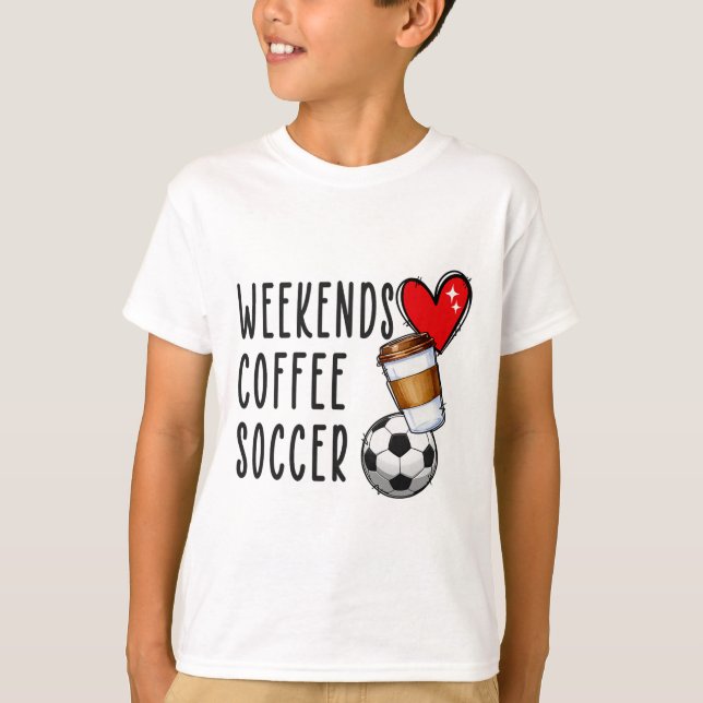 T-shirt Coffee Foot du week-end  (Devant)