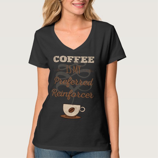 T-shirt Coffee is love coffee is life and my Preferred Rei (Devant)