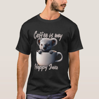 T-shirt Coffee Is My Happy Juice Koala