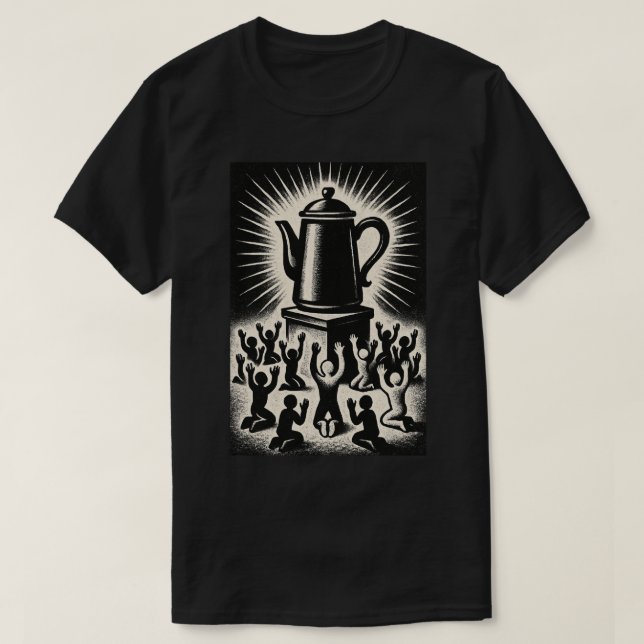T-shirt Coffee Is My Religion – Worship Coffee (Design devant)