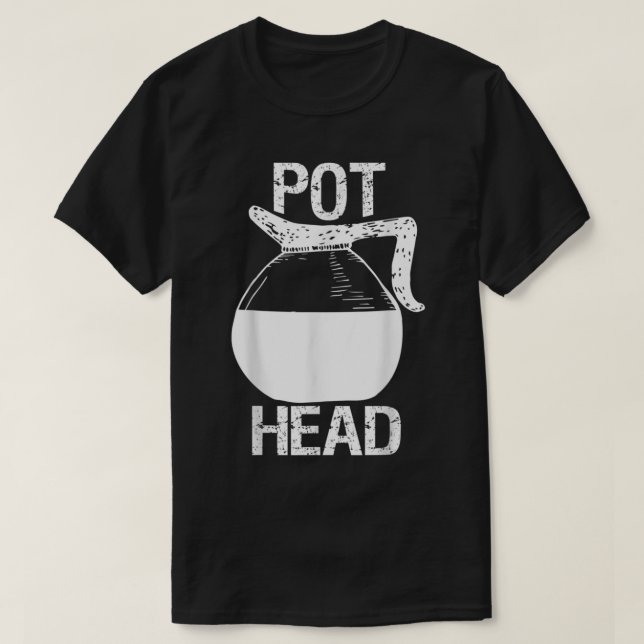 T-shirt Coffee Lover Pot Head  (Design devant)