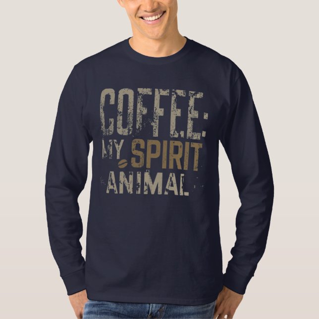 T-shirt Coffee Spirit Animal (Devant)