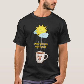 T-shirt Coffee Time – Cute Smiling Cup