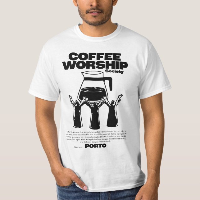 T-shirt Coffee Worship (Devant)