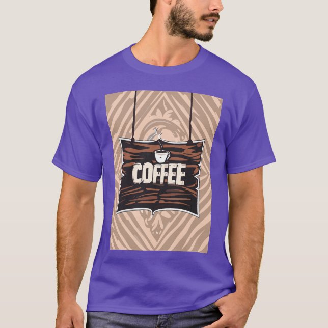 T-shirt Coffeeime sous le panneau de café rustique garçon (Devant)