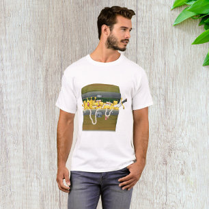 T-shirt Coffre au trésor de pirate avec bijoux et épée