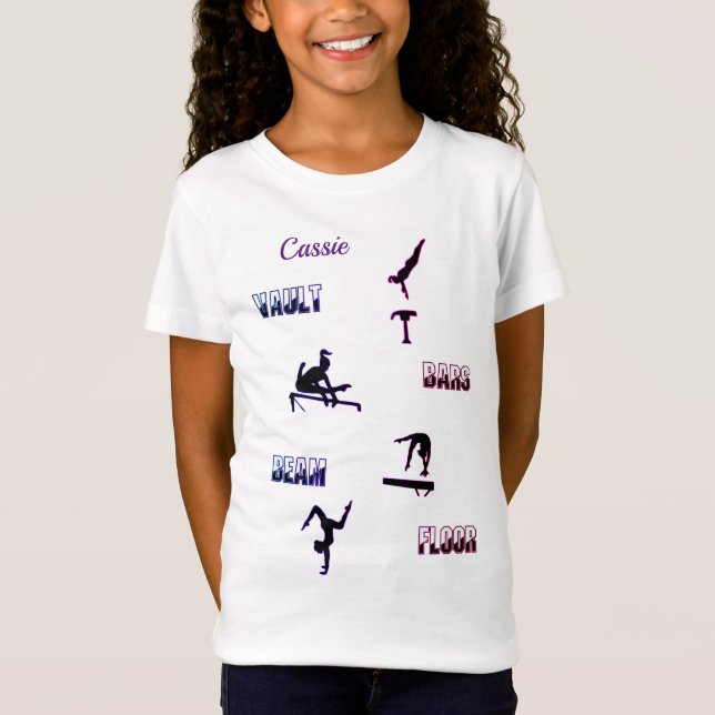 T-Shirt Coffre de gymnastique, Bars, Poutres, Étage (Devant)